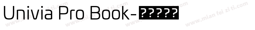 Univia Pro Book字体转换